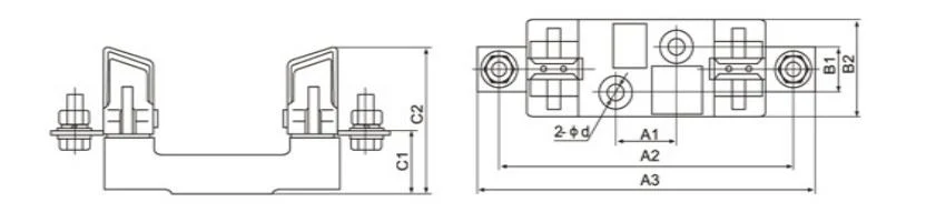 HRC Low Voltage Quartz Sand Knife Type Fuse Base 690VAC Single-Pole Nh Type Ceramic Fuse Base Holder