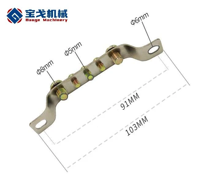 Zero Line Five-Hole Grounding Nickel Plated Copper Busbar for Distribution Cabinet